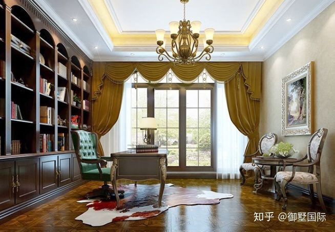 歐式別墅書房設(shè)計，各有千秋