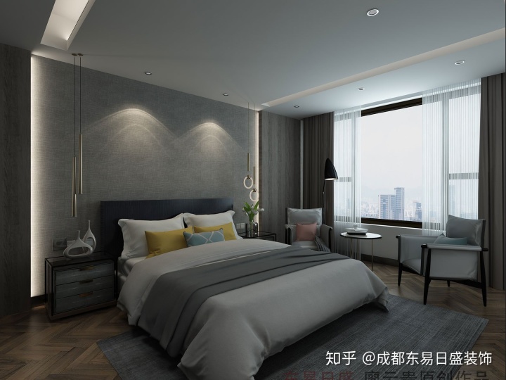 婚房裝修效果圖片_裝修效果_紅檀色木門(mén)房間裝修效果