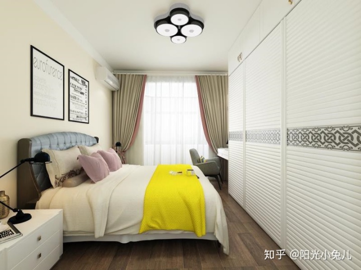 90㎡兩室一廳裝修樣板房！婚房裝修效果圖！昏暗的頂樓能裝這么好看？神奇